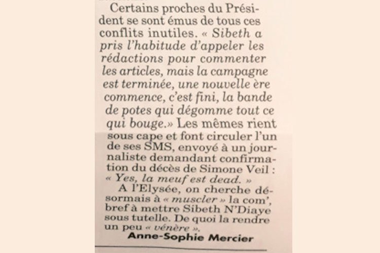 Encore des conneries